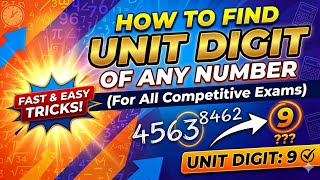 How to find unit digit of any number 