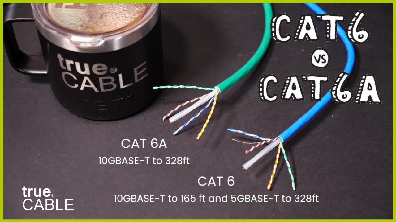 สาย utp cat6  2022 New  Cat6 vs Cat6A Ethernet Cable - What's the Difference?