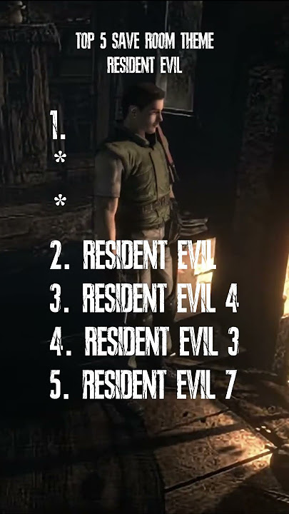 Top 5 Save Room Themes de la SAGA de Resident Evil #residentevil #ost #gaming