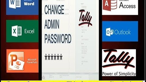 TALLY ERP9 6.4 - Full Explain User Security Control Use In Tally Alter create company