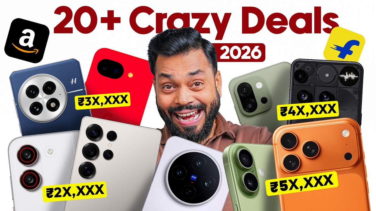 20+ Crazy Smartphone Deals ⚡️ Ft.Amazon Prime Day vs Flipkart GOAT Sale 2026
