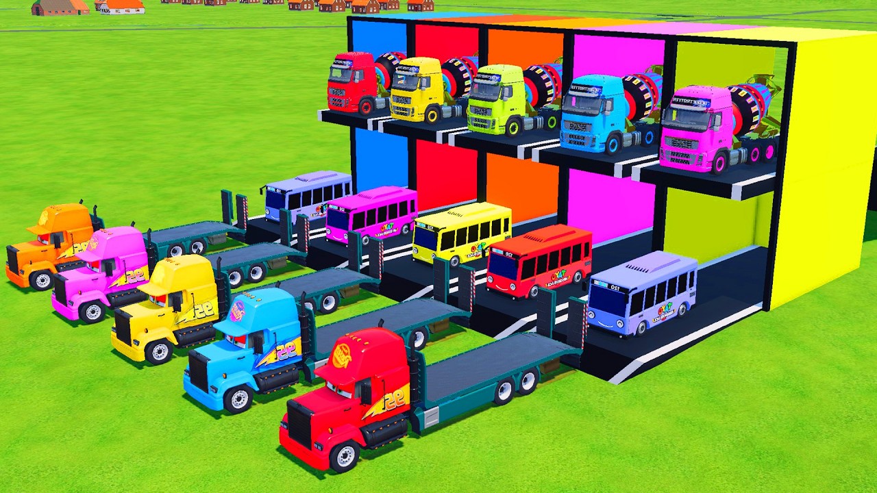 TRANSPORTING ALL POLICE CARS and AMBULANCE EMERGENCY VEHICLES WITH MERCEDES POLICE TRUCKS ! FS22