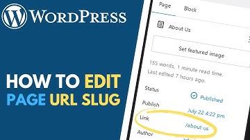 WordPress: How to Edit Single Page URL Slug (Permalink) in Block Editor
