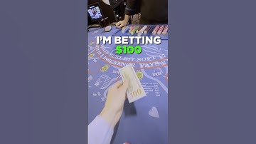 $100 blackjack bet to start the day! #Blackjack #Casino #Gambling