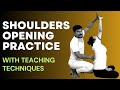 Shoulder open with uper back  yoga for shoulder mobility  flexibility  anmol singh shoulder