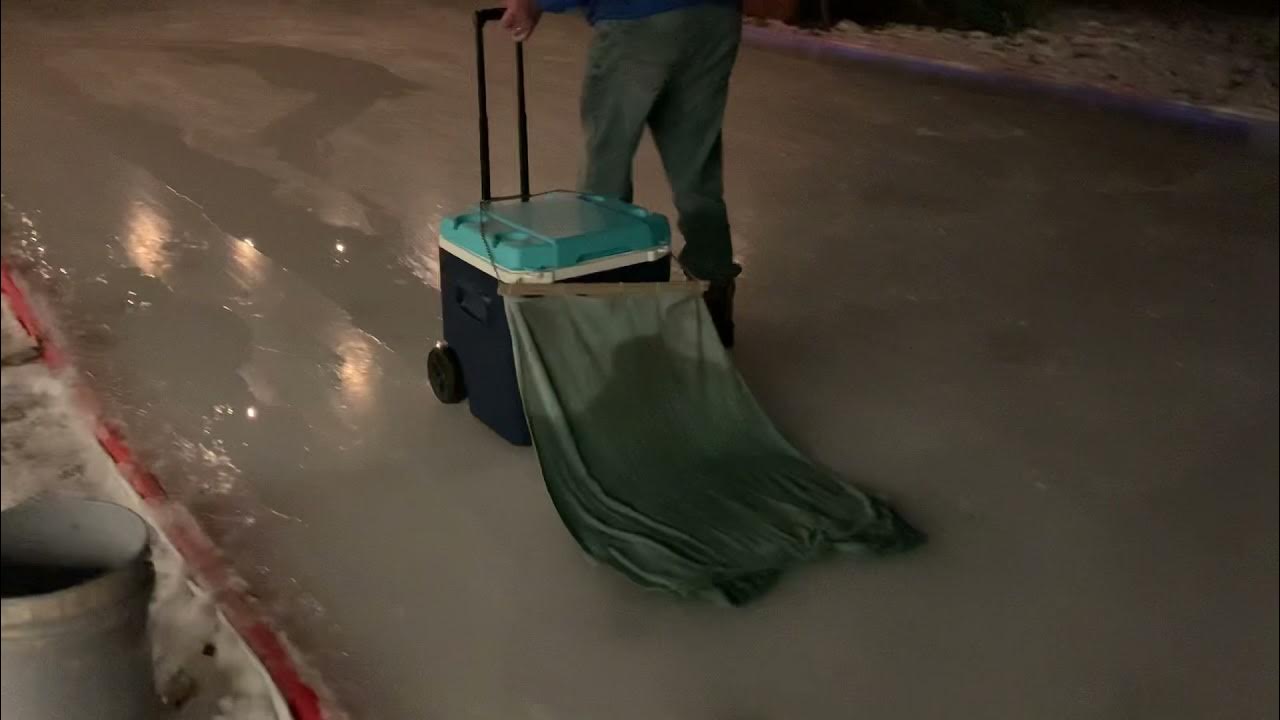 How to resurface backyard ice rink Make your own zamboni for your at