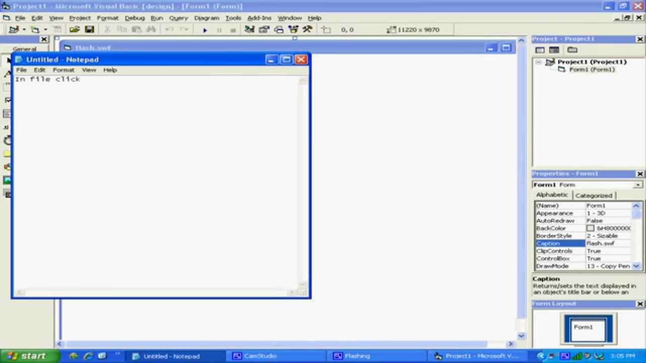 How to Make a Shockwave Flash Object in Visual Basic 6 YouTube