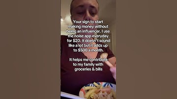 Get paid for all views 💯💸 with the Noise app! #sidehustle #mercy #noise #makemoneyonline