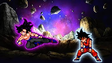 Goku 1000 TP V1 VS Goku DBS V3 (all form) in Jump Force Mugen 😱