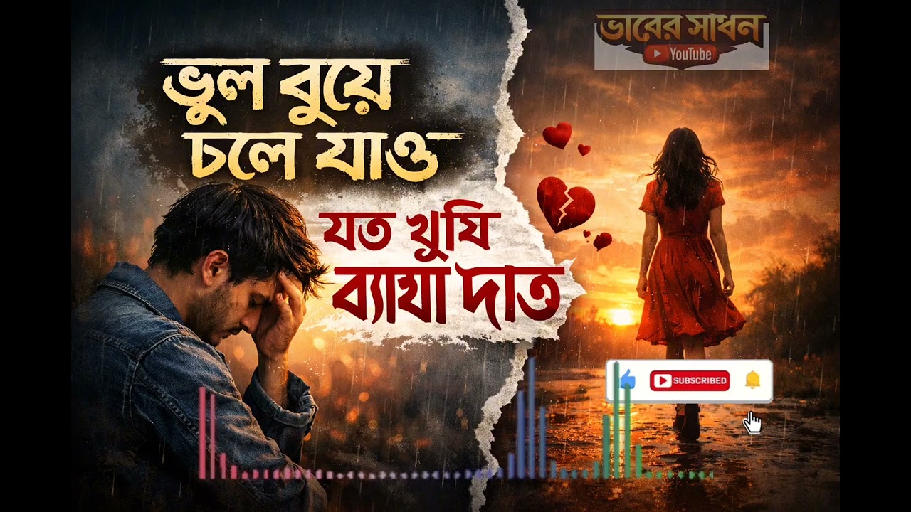 ভুল বুঝে চলে যাও যত খুশি ব্যাথা দাও....