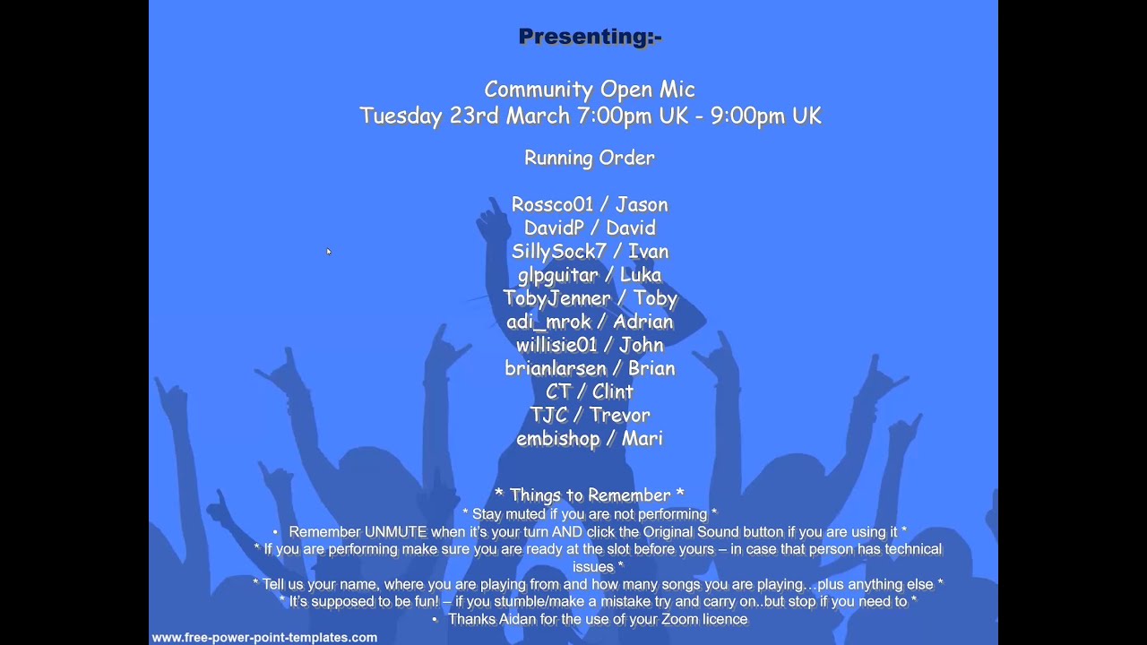 JustinGuitar.com Community Open Mic - 1st Edition (March 2021)