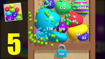Blob Merge 3D: [unlock 32K] level 63 to level 121