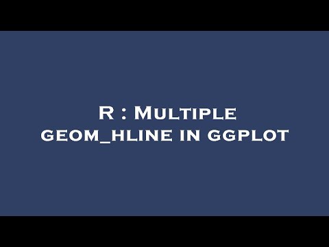 R : Multiple geom_hline in ggplot