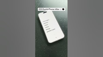 iOS 18 Dumb Phone home screen vibe ⚪️⚫️ #ios18 #homescreen #setup #aesthetic #minimalism #dumbphone