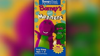 Barney S Best Manners 1992 - 1993 Vhs
