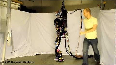 Sarcos Humanoid Robot Push Recovery While Walking in Place