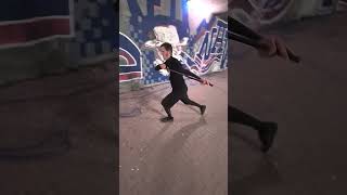 Reverse Lunges in Iron Wand loaded Mobility exercises