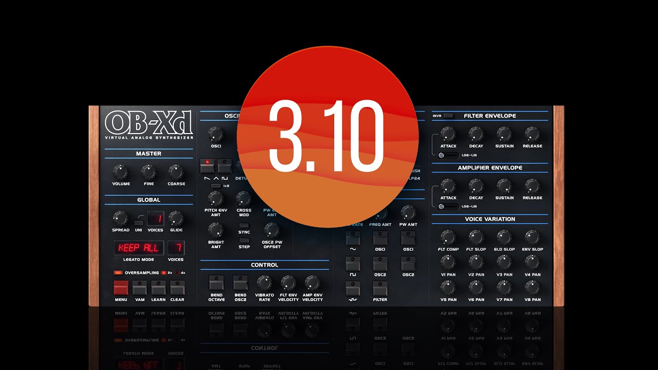 OB-Xd 3.10 released