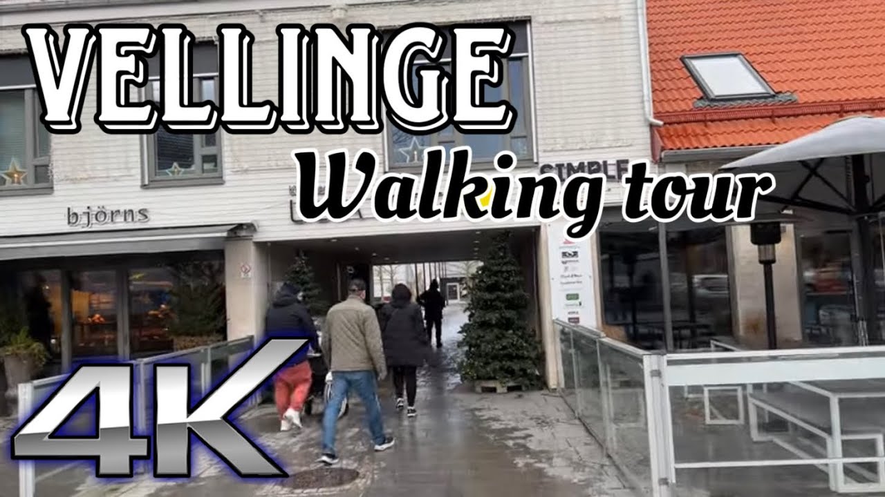Vellinge Walking Tour 4k - Main squares for shopping