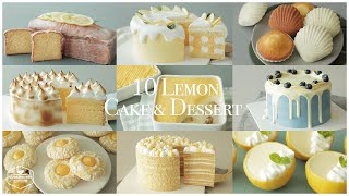 🍋10가지🍋 레몬 케이크 & 디저트 모음.zip : 10 Lemon Cake & Dessert Recipe | 홈베이킹 영상 모음 Baking Video | Cooking tree