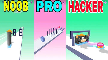NOOB vs PRO vs HACKER ||JELLY SHIFT|| (FORT)All Levels Gameplay Android,ios (Level 5 - 6)