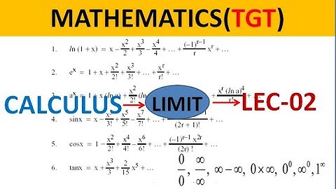 TGT PGT LIMIT CALCULUS MATHS L 02