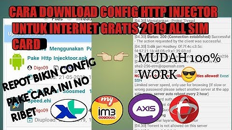 Cara Download Config http injector ||Untuk internetan gratis
