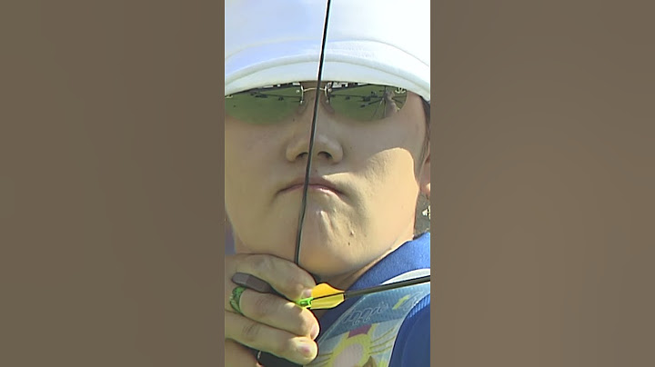 과녁 정중앙 카메라까지 뚫은 화살 #올림픽 #양궁