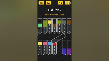 Water sort puzzle level 2855