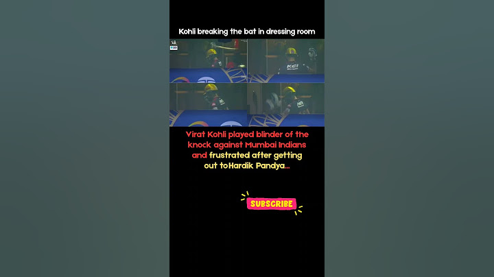 Kohli breaking the bat in the dressing room #rcb #ipl #indiancricket #viratkohli #mumbaiindians