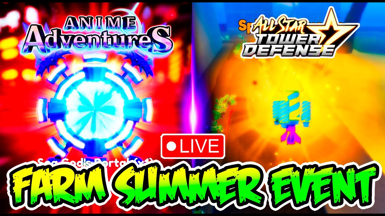 🔴[LIVE] ALL STAR TOWER DEFENSE BANNER E ANIME ADVENTURES BANNER - Webcam