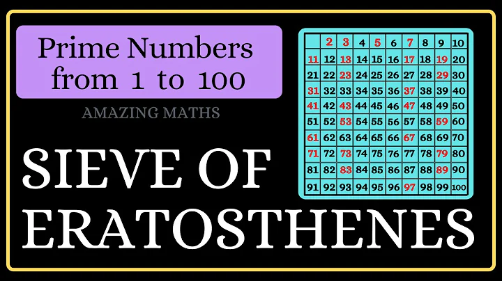 USING SIEVE OF ERATOSTHENES TO FIND PRIME NUMBERS from 1 - 100 in less than 5 minutes -Amazing Maths