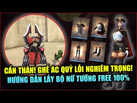 Free Fire | Lỗi Siêu To Khi Ngồi Ghế Ác Quỷ - Hướng Dẫn Lấy Bộ Nữ Tướng FREE | Rikaki Gaming