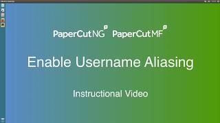 Enable Username Aliasing