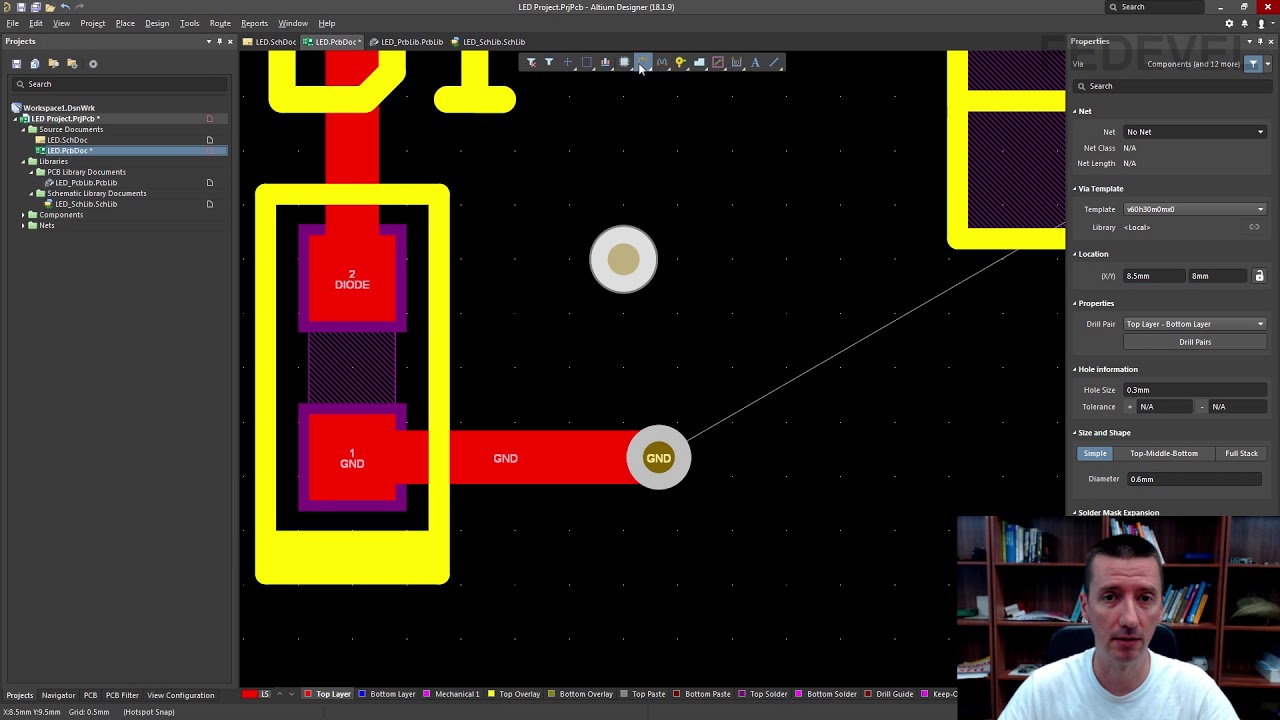 Tutorial 3 for Altium Beginners: PCB Layout - YouTube