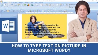 Wie gebe ich in Microsoft Word Text in ein Bild ein? screenshot 3