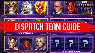 BUILD the BEST TEAMS for DISPATCH missions! In-Depth Guide  - Marvel Future Fight