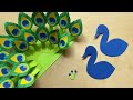 3D Paper Peacock How To Make A Peacock With Paper DIY Paper Peacock Craft 