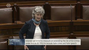 Motion on extending the list of EU Crimes to include hate speech and hate crime.