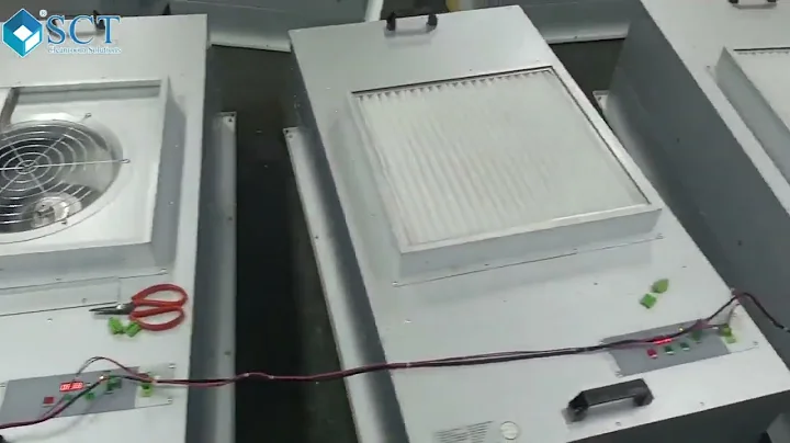 EC ffu fan filter unit with prefilter to Germany