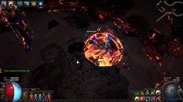 Path of Exile 3.9 MSC Awakener 8 Sirus deathless kill [Hybrid Pyroclast mines]
