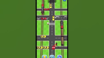 Two trains at the intersection #cartrafficjam #trafficjam #intersection