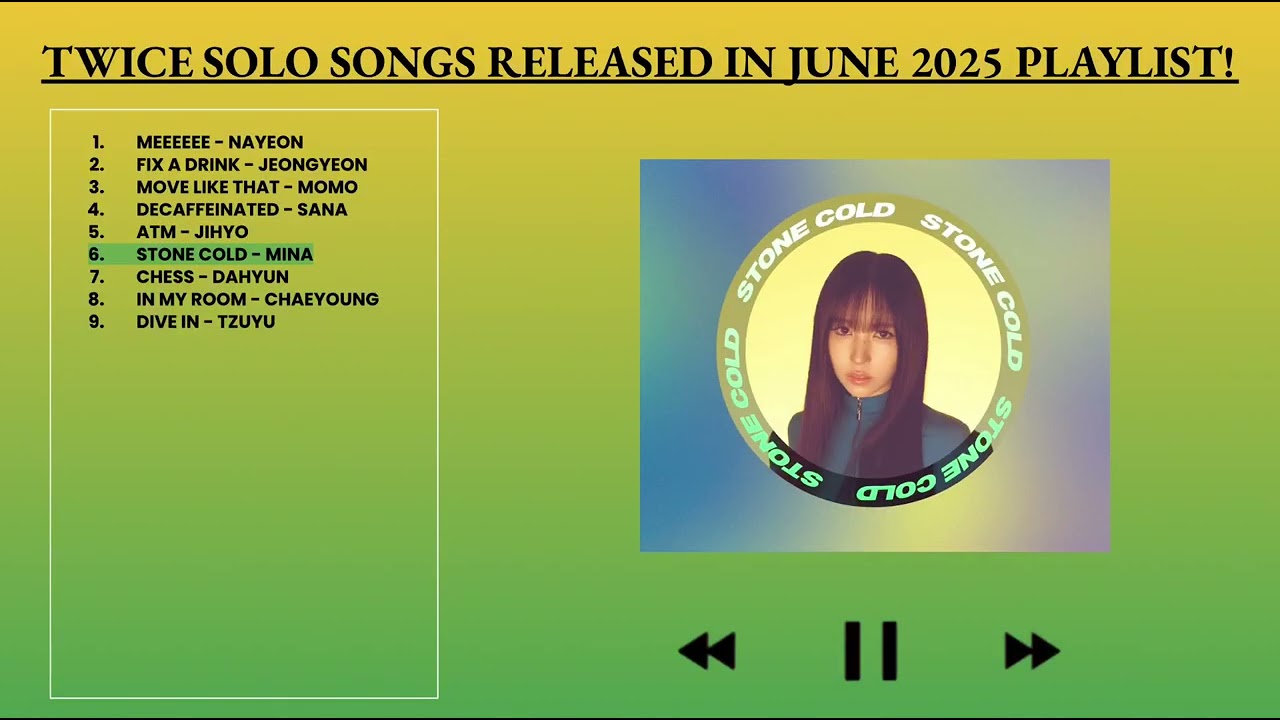 TWICE SOLO SONGS RELEASED IN JUNE 2025 PLAYLIST!