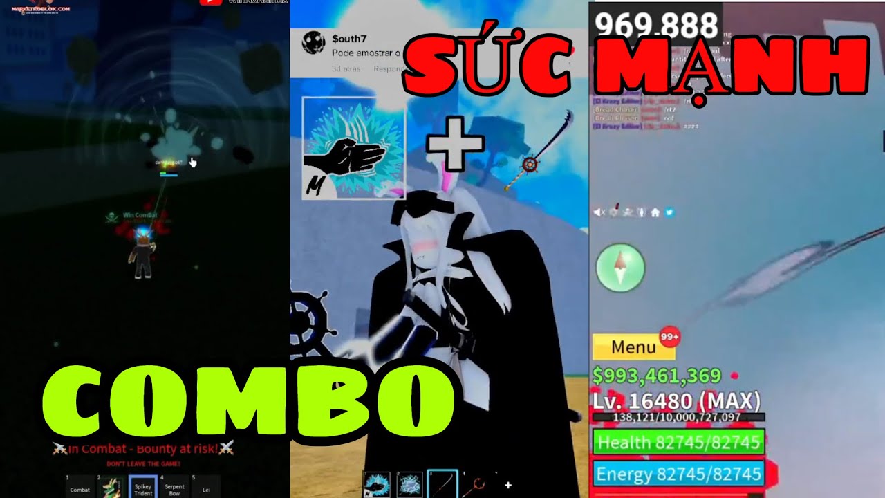 💥  TỔNG HỢP NHỮNG VIDEO BLOX FRUIT COMBO 🚀 |  TRÁI MẠNH | PVP | V1 V2 V3 V4 💕