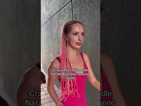 Florida woman chases down Natalie Reynolds because she's wearing braids #fyp #braids