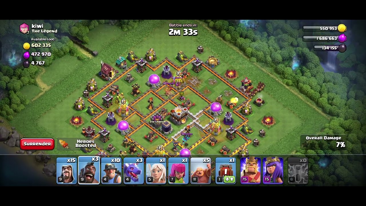 Clash of Clan Base Attacked #COC - YouTube