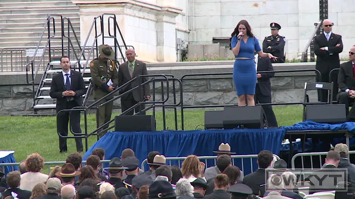Hannah Ellis sings "Officer Down" at National Peac...