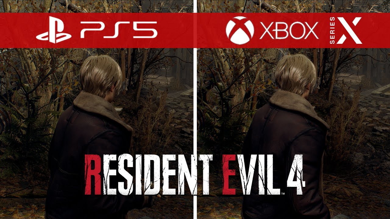Resident Evil 4 Remake - Framerate FPS Comparison - PS5 vs Xbox Series X 