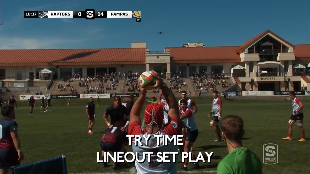 Justo Piccardo Try Time Lineout Set Play American Raptors vs Pampas Infinity Park Colorado 04.21.24
