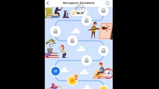 Nonogram Adventure 1 February 2021 level 21-30